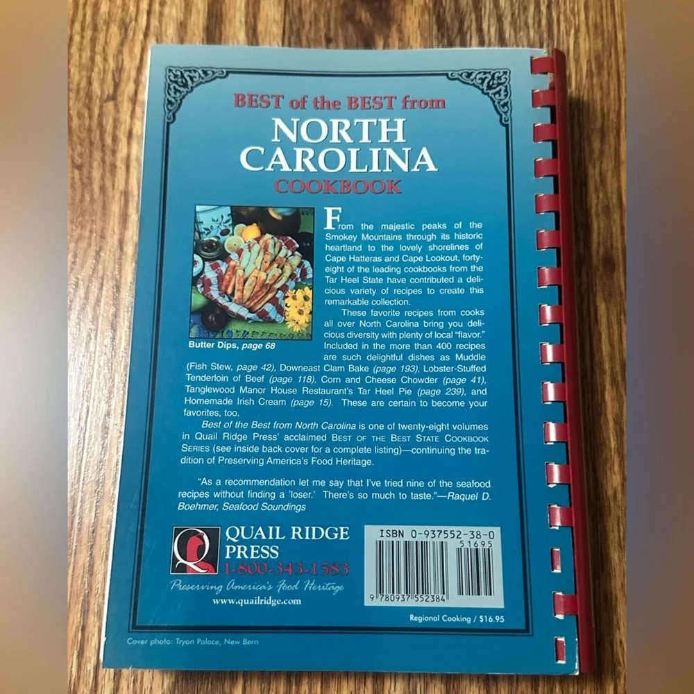 Best of the Best from North Carolina: Selected Recipes Cookbook